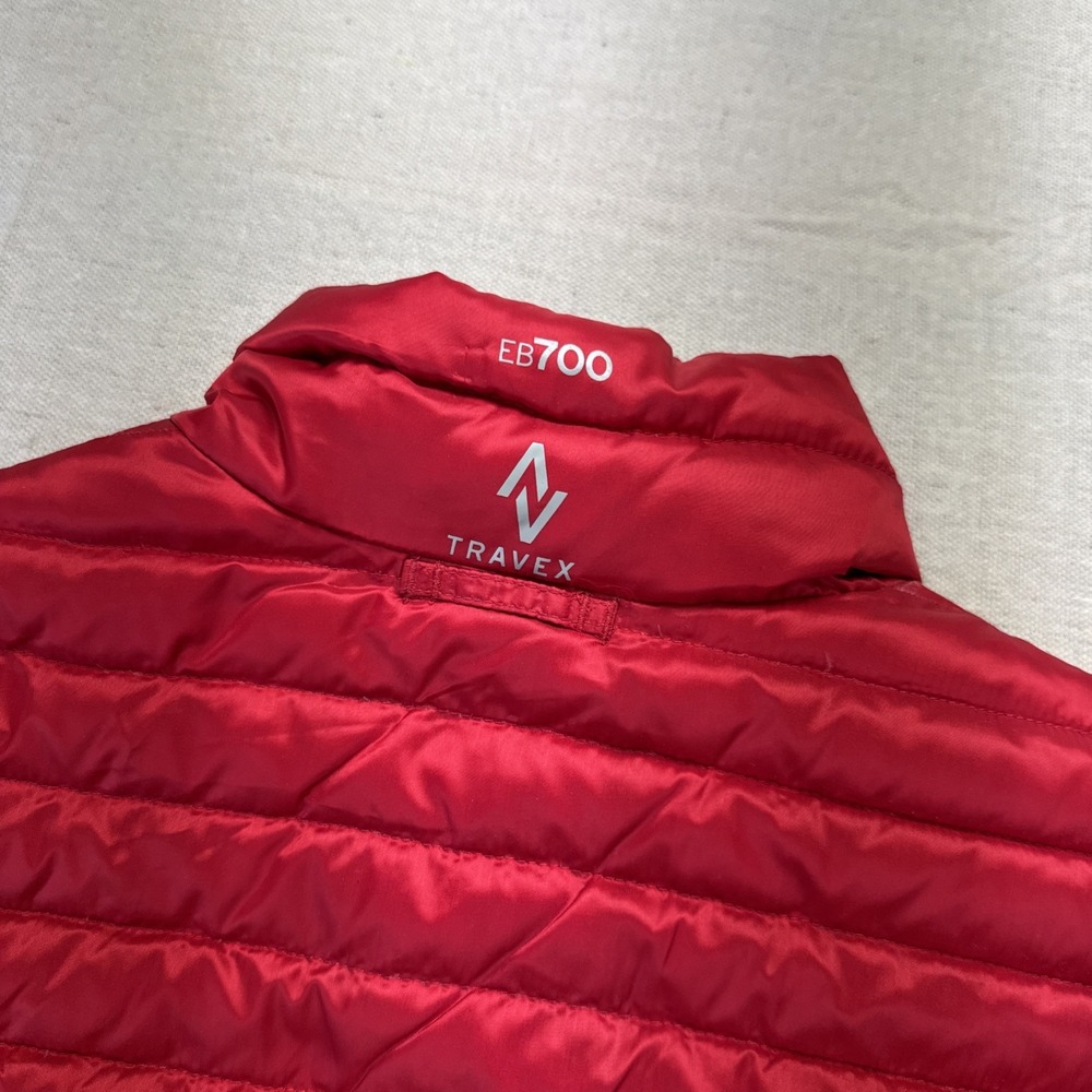Eddie Bauer Puffer Vest Mens Small EB700 Down Red Jacket Outdoor Gorpcore - Picture 7 of 10